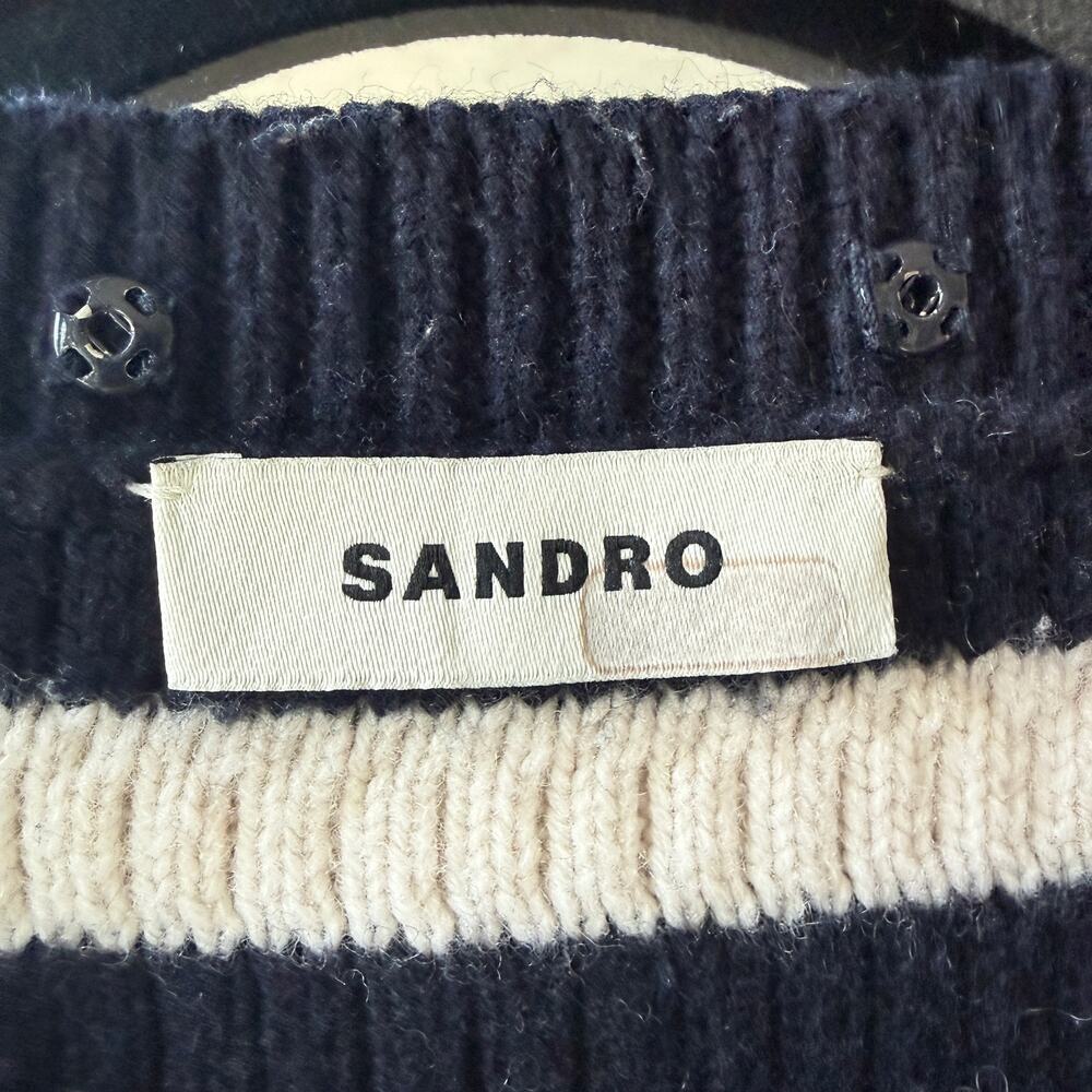 Sandro Striped Cardigan Sweater - Picture 7 of 7